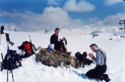 Pause bien sympathique près des pistes